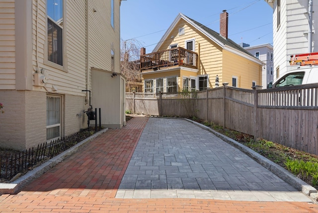 view of patio / terrace with fence