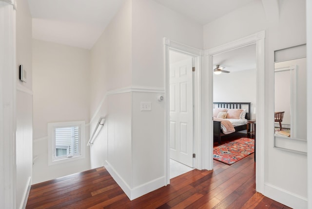 125 Morning St Unit 3/6, Portland, ME 04101 - hallway featuring baseboards and hardwood / wood-style flooring