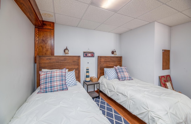 4 Tabert Ln, Belgrade, ME 04917 - bedroom featuring a paneled ceiling and wood finished floors