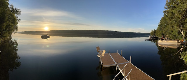 4 Tabert Ln, Belgrade, ME 04917 - dock area featuring a water view
