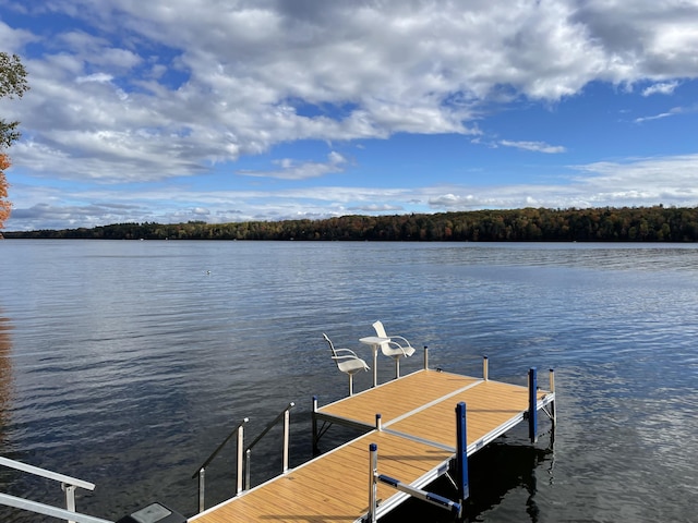 4 Tabert Ln, Belgrade, ME 04917 - dock featuring a water view