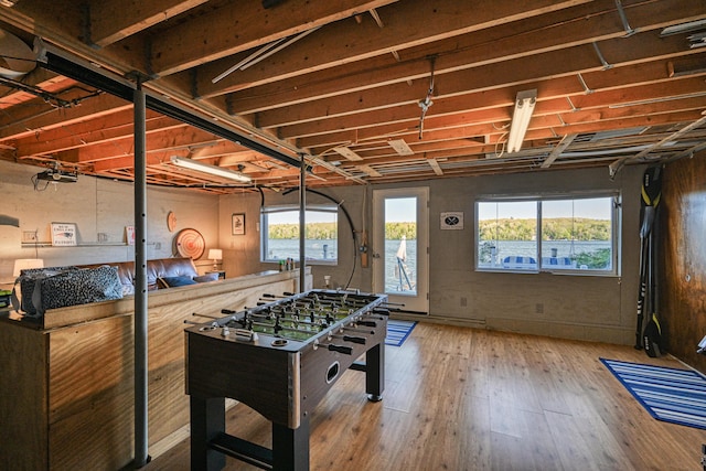 4 Tabert Ln, Belgrade, ME 04917 - recreation room featuring hardwood / wood-style flooring