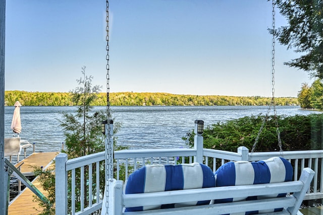 4 Tabert Ln, Belgrade, ME 04917 - water view featuring a dock