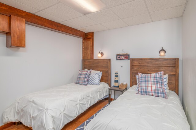4 Tabert Ln, Belgrade, ME 04917 - bedroom featuring wood finished floors and a drop ceiling