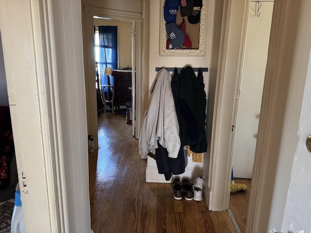 6 Spring St, Waterville, ME 04901 - hallway with hardwood / wood-style flooring