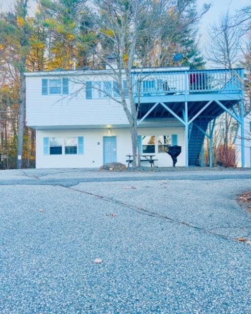 22 Ocean Park Rd Unit 136, Saco, ME 04072 - view of front of home with a wooden deck