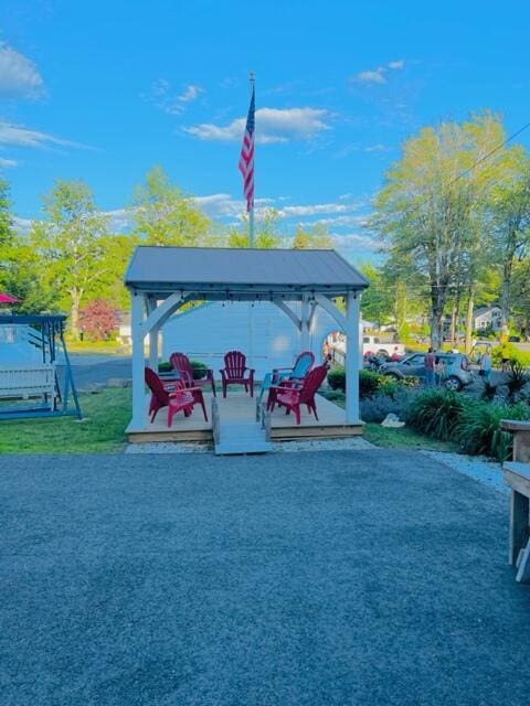 22 Ocean Park Rd Unit 136, Saco, ME 04072 - view of patio with a gazebo