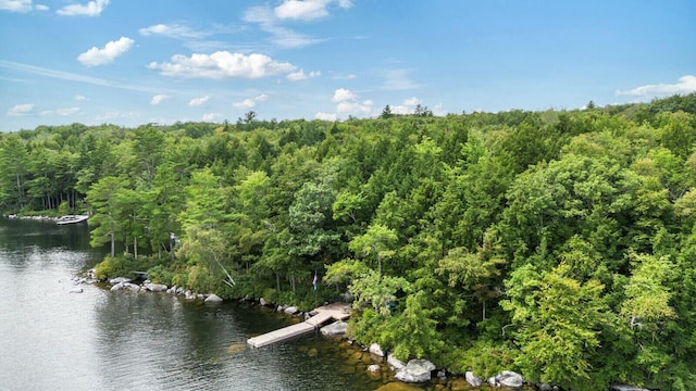 52 Main Rd, Chesterville, ME 04938 - aerial view of property and surrounding area with a heavily wooded area and a large body of water