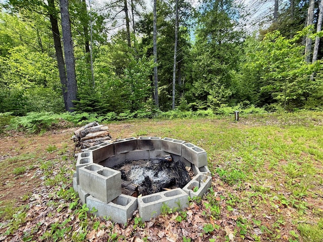 52 Main Rd, Chesterville, ME 04938 - view of yard with a fire pit