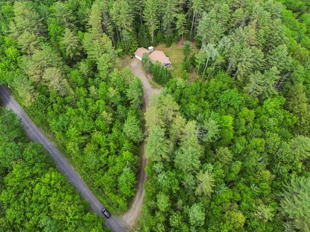 52 Main Rd, Chesterville, ME 04938 - aerial view of property's location featuring a heavily wooded area