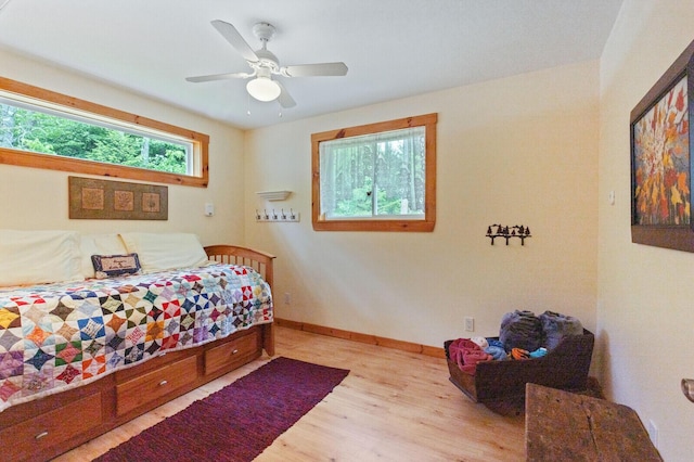 52 Main Rd, Chesterville, ME 04938 - bedroom featuring wood finished floors and ceiling fan