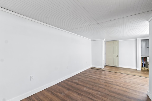2 Mountain View Ln, Readfield, ME 04355 - interior space with baseboards and dark wood-style flooring