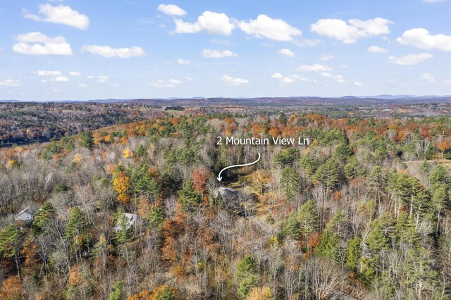 2 Mountain View Ln, Readfield, ME 04355 - bird's eye view featuring a wooded view