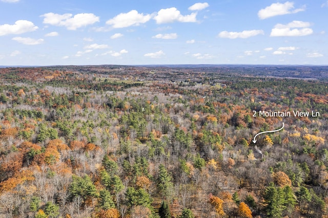 2 Mountain View Ln, Readfield, ME 04355 - aerial view featuring a forest view
