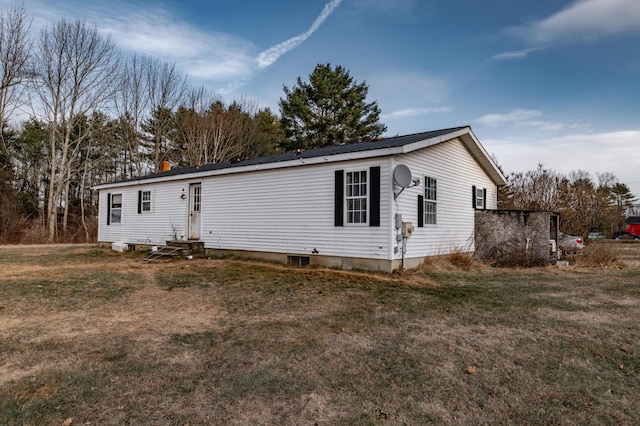 11 Misery Ln, Pittston, ME 04345 - view of front of home featuring a front lawn and entry steps
