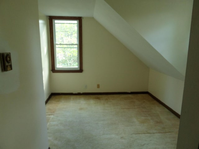365 Country Club 3rd Rd, Sanford, ME 04073 - additional living space with lofted ceiling, light colored carpet, and baseboards