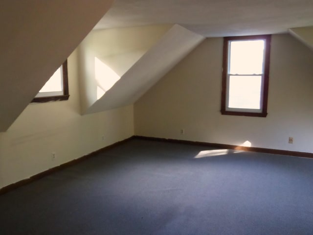 365 Country Club 3rd Rd, Sanford, ME 04073 - bonus room featuring vaulted ceiling, dark colored carpet, and baseboards