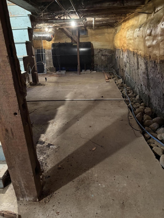20 Water St, Winterport, ME 04496 - unfinished below grade area featuring heating fuel