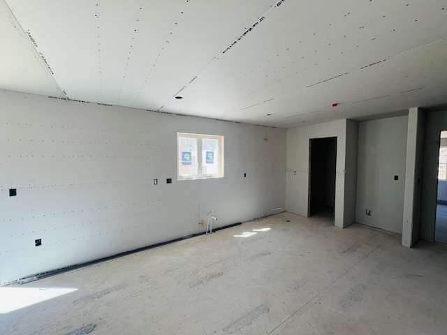 view of spare room