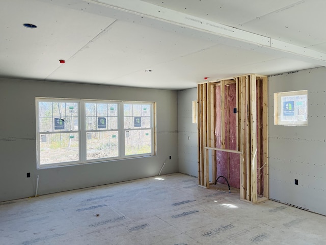 empty room with a wealth of natural light