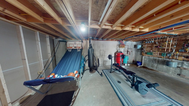 view of exercise area