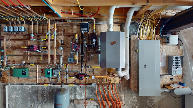 utility room featuring electric panel