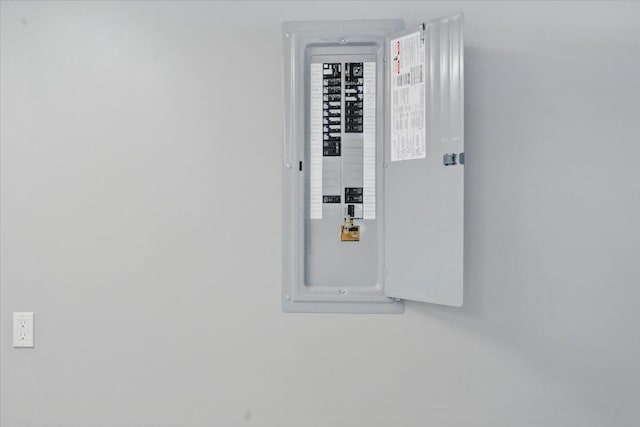 details featuring electric panel