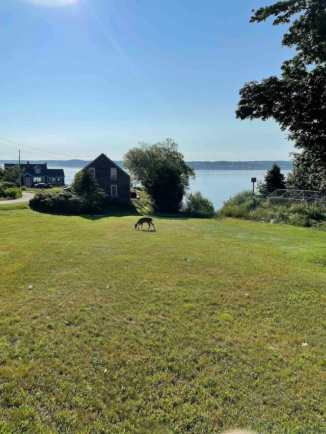 191 Water St, Eastport, ME 04631 - view of grassy yard with a water view