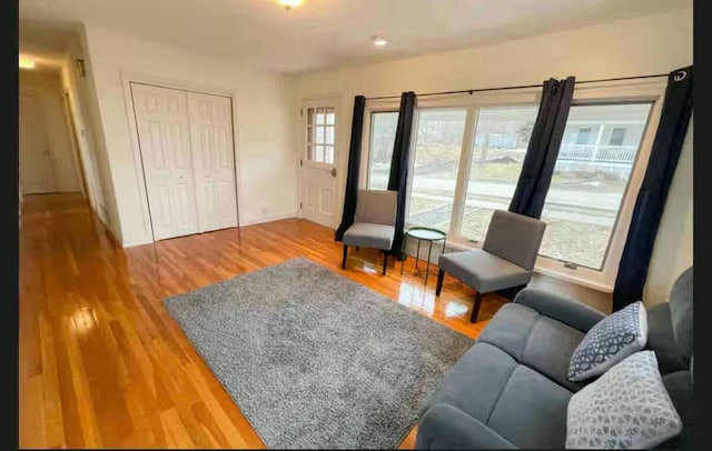 191 Water St, Eastport, ME 04631 - living area featuring wood finished floors and baseboards