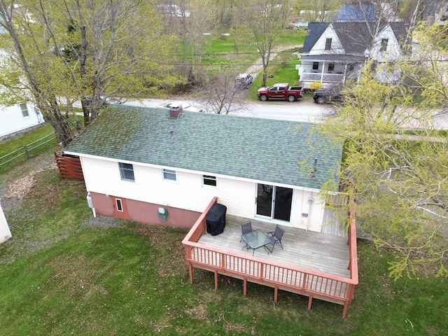 191 Water St, Eastport, ME 04631 - back of house featuring a shingled roof and a deck