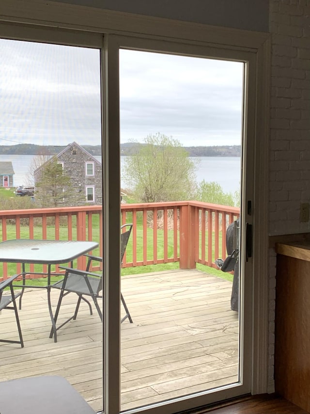 191 Water St, Eastport, ME 04631 - deck featuring a water view