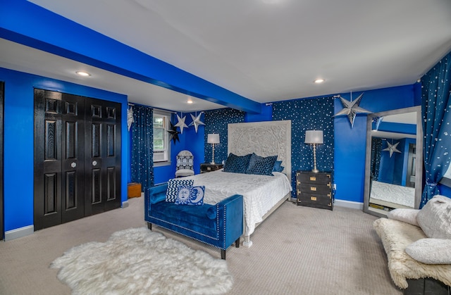 3 Adell Rd, Readfield, ME 04355 - carpeted bedroom featuring recessed lighting and cooling unit