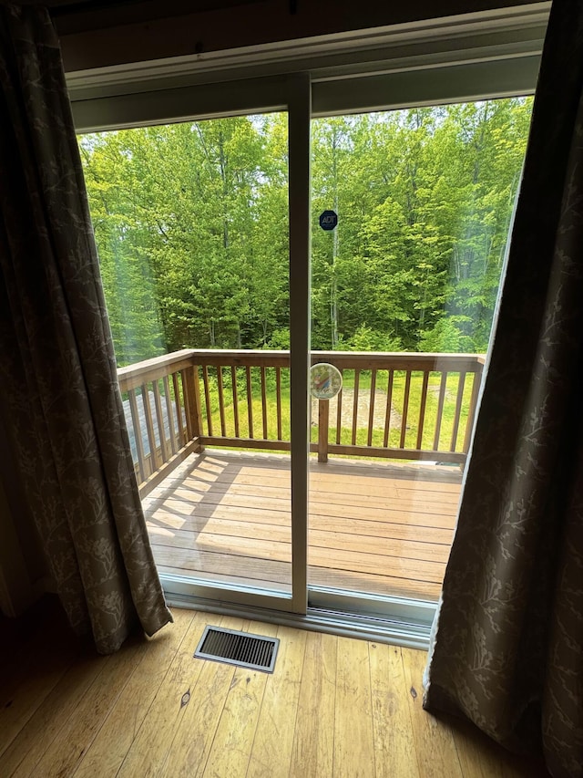 362 N Raymond Rd, Poland, ME 04274 - entryway with hardwood / wood-style floors