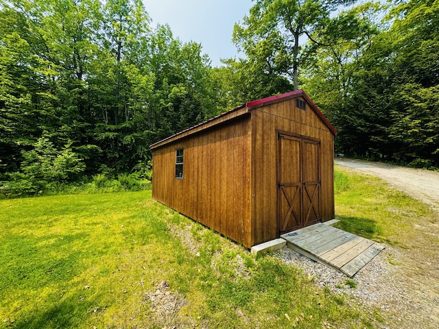362 N Raymond Rd, Poland, ME 04274 - view of shed with a wooded view
