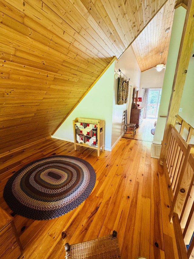 362 N Raymond Rd, Poland, ME 04274 - bonus room with lofted ceiling, wood ceiling, and wood-type flooring