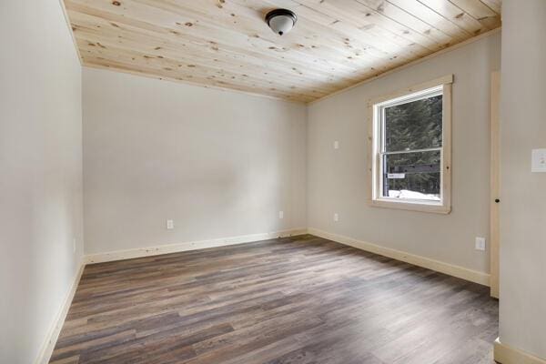 18 Thayer Way, Bethel, ME 04217 - unfurnished room with wood ceiling and wood finished floors