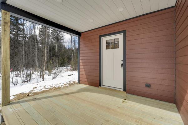 18 Thayer Way, Bethel, ME 04217 - view of snow covered property entrance