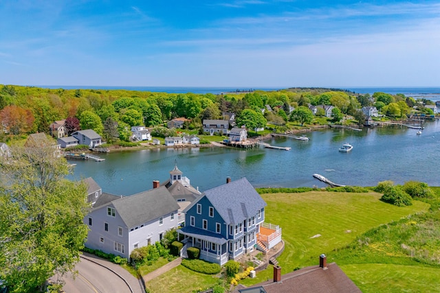 7 Pier Rd Unit 7, Kennebunkport, ME 04046 - drone / aerial view of a large body of water