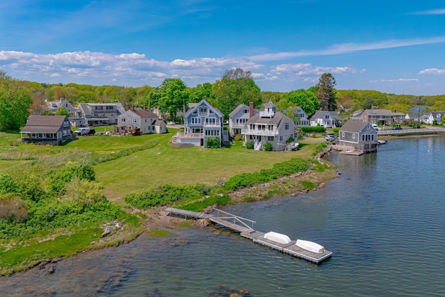 7 Pier Rd Unit 7, Kennebunkport, ME 04046 - aerial view of residential area featuring a large body of water