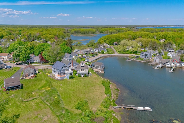 7 Pier Rd Unit 7, Kennebunkport, ME 04046 - bird's eye view of a nearby body of water and a forest