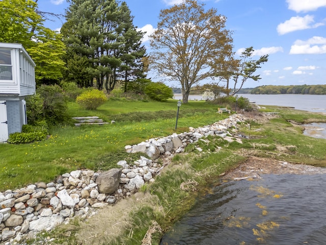 15 Church Ln, Phippsburg, ME 04562 - view of grassy yard with a water view