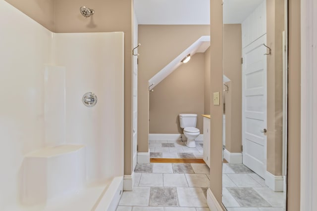 15 Church Ln, Phippsburg, ME 04562 - full bath with a shower, toilet, and baseboards