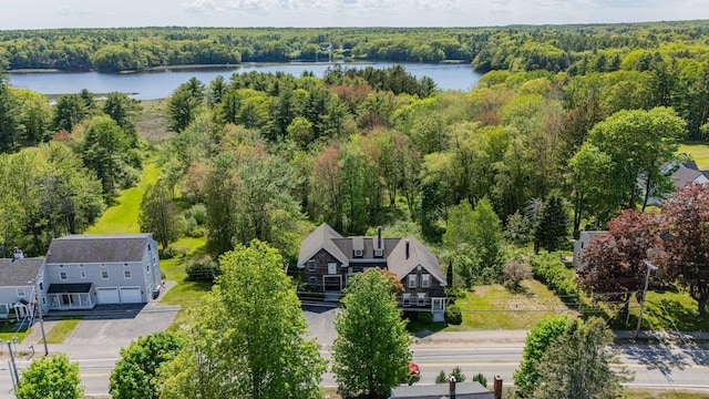 199 Ferry Rd, Saco, ME 04072 - view from above of property with a forest and a large body of water