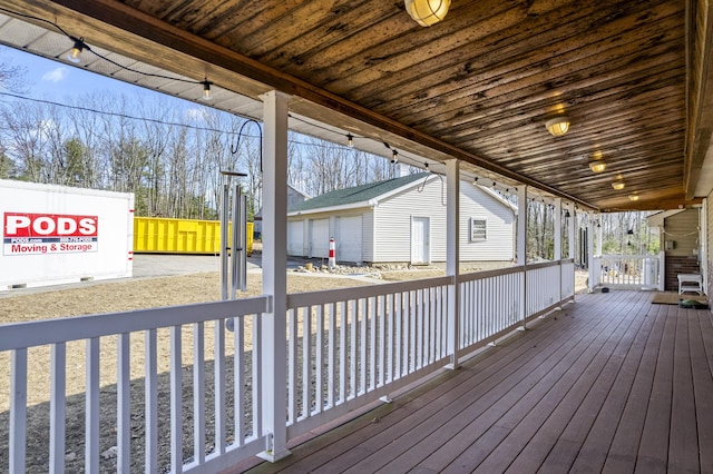 450 W Rd, Waterboro, ME 04087 - deck with an outdoor structure