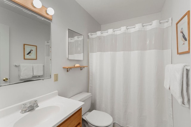 15 Eds Rd, Camden, ME 04843 - bathroom with vanity and curtained shower