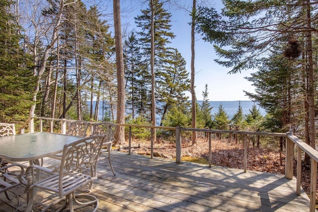 15 Eds Rd, Camden, ME 04843 - deck with outdoor dining area