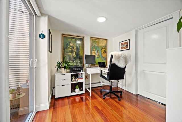 81 Forest Ave, Portland, ME 04101 - home office featuring wood finished floors and baseboard heating