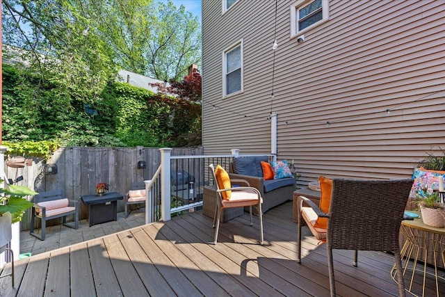 81 Forest Ave, Portland, ME 04101 - deck with an outdoor living space