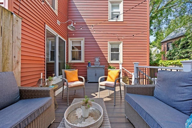 81 Forest Ave, Portland, ME 04101 - wooden deck with outdoor lounge area