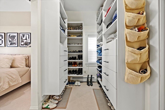 81 Forest Ave, Portland, ME 04101 - spacious closet featuring carpet floors and a baseboard heating unit